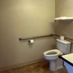 Handicap single queen bathroom